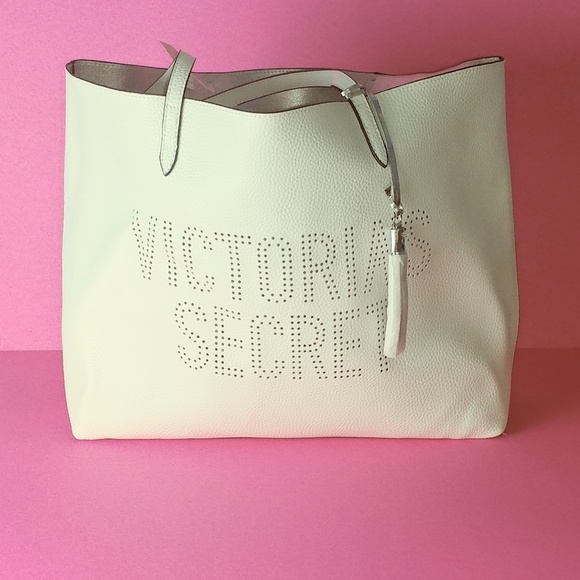 Victoria's Secret Handbags - Victoria Secret Large Tote Bag  Color: White